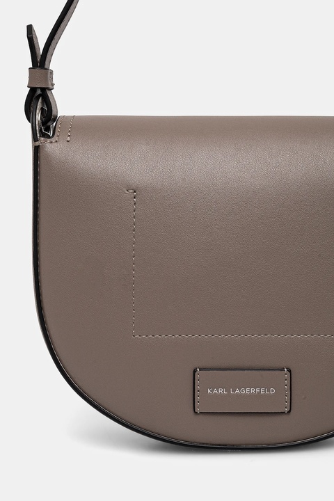 Karl Lagerfeld torebka skórzana kolor beżowy A1W30212 - zdjęcie produktu nr 2