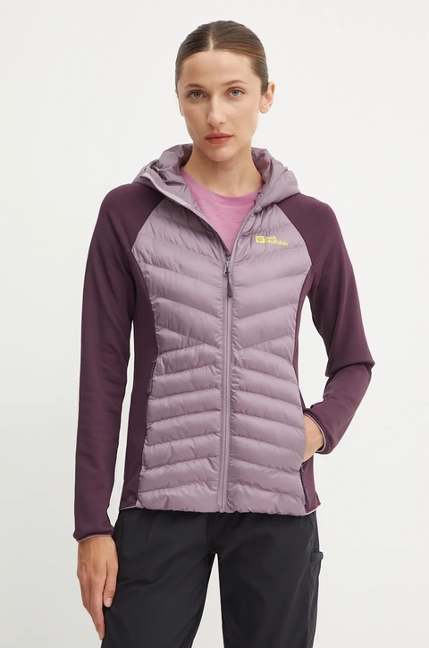 Jack Wolfskin kurtka outdoorowa Routeburn Pro Hybrid kolor fioletowy - zdjęcie produktu nr 1