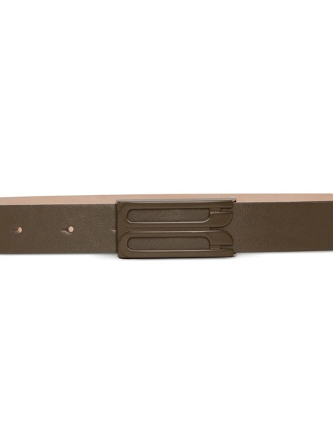 Victoria Beckham buckle-logo belt - Green - zdjęcie produktu nr 2