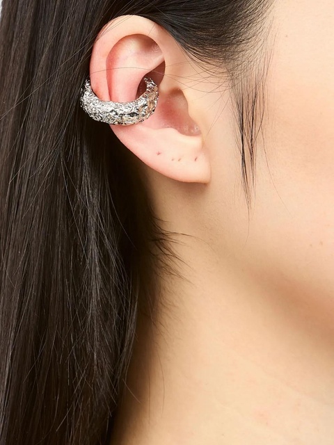 MM6 Maison Margiela sculpted ear cuff - Silver - zdjęcie produktu nr 1