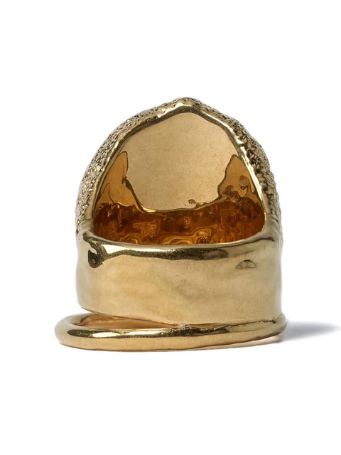 Chloé textured oval-stone ring - Gold - zdjęcie produktu nr 2