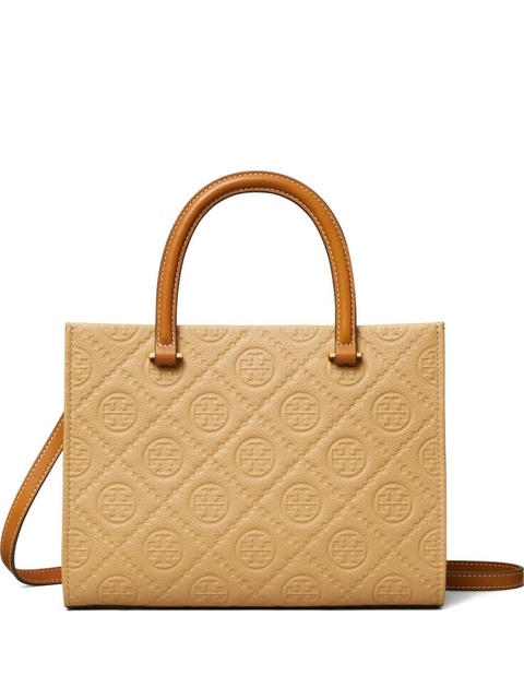 Tory Burch T Monogram tote bag - Brown - zdjęcie produktu nr 1