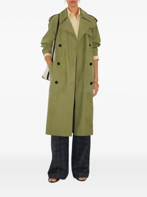Burberry double-breasted belted trench coat - Green - zdjęcie produktu nr 2