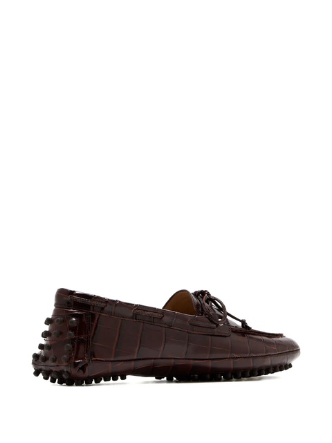 Le Monde Beryl crocodile-effect loafers - BRO COCO BROWN - zdjęcie produktu nr 2