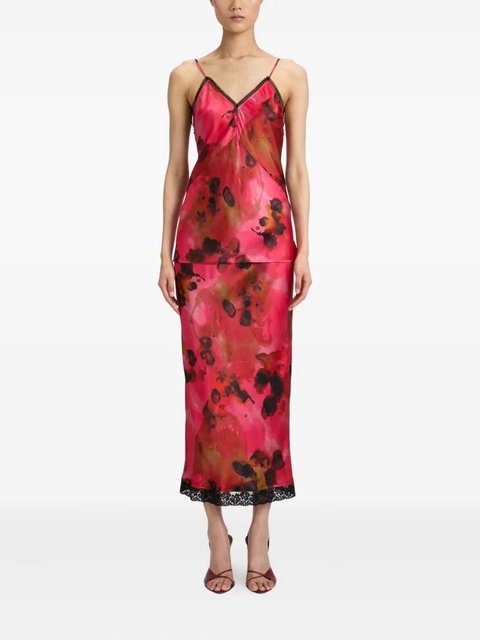 Victoria Beckham floral-print maxi dress - Pink - zdjęcie produktu nr 2