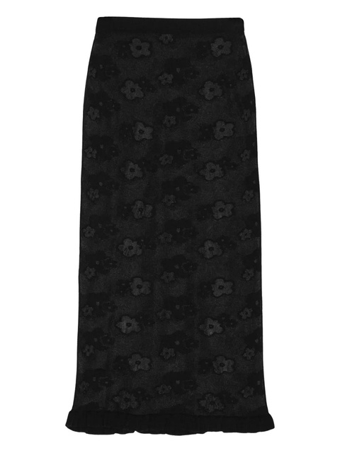 Cecilie Bahnsen Pegonia midi skirt - Black - zdjęcie produktu nr 1