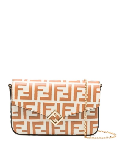FENDI FF Diamonds flap crossbody bag - Neutrals - zdjęcie produktu nr 1