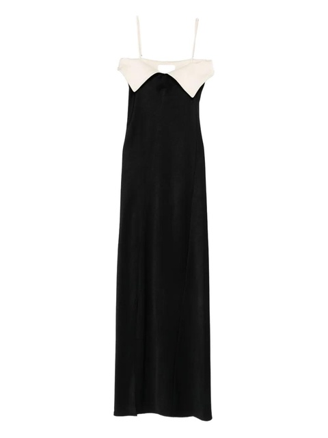 Nanushka folded-neckline maxi dress - Black - zdjęcie produktu nr 1