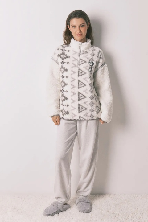 women'secret piżama SNOOPY damska kolor szary 3132171 - zdjęcie produktu nr 1