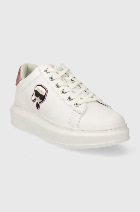 Karl Lagerfeld sneakersy skórzane KAPRI kolor biały KL62530N - zdjęcie produktu nr 2