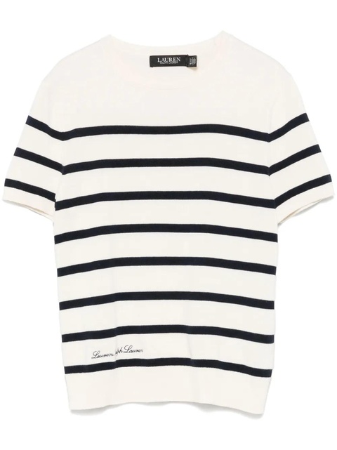 Lauren Ralph Lauren striped T-shirt - Neutrals - zdjęcie produktu nr 1