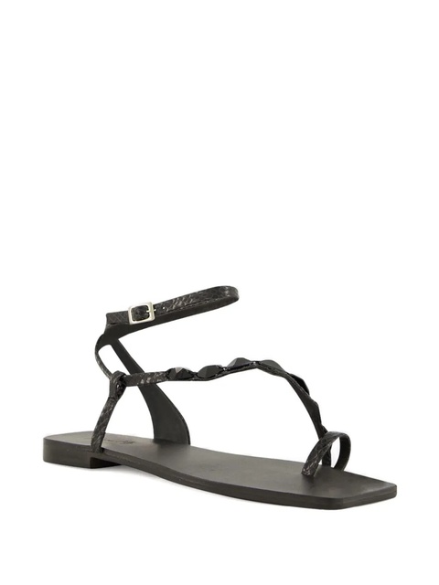 Johanna Ortiz Dazzling Crest crystal-embellished flat sandals - Black - zdjęcie produktu nr 1