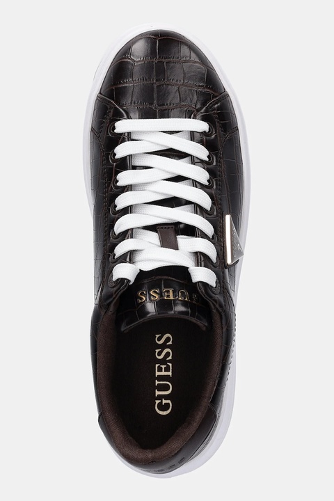 Guess sneakersy DENESA15 damskie kolor brązowy FLFD15 PEL12 - zdjęcie produktu nr 2
