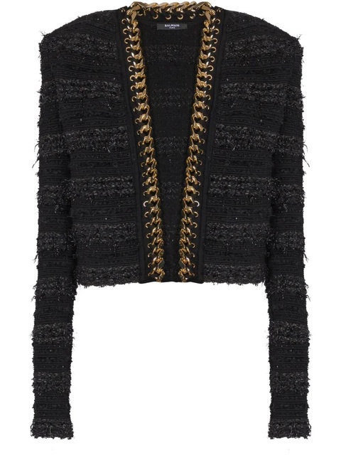 Balmain chain-detailing jacket - Black - zdjęcie produktu nr 1