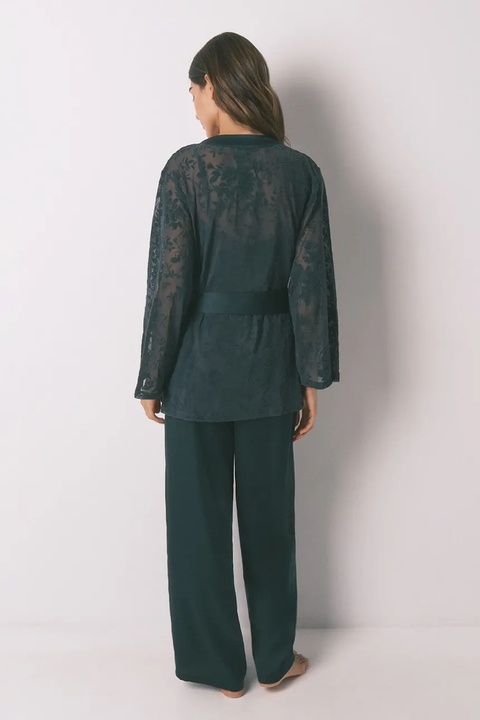 women'secret piżama damska kolor zielony satynowa 2542473 - zdjęcie produktu nr 2