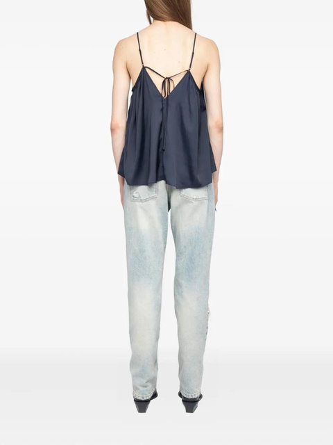 Zadig&Voltaire Cym satin top - Blue - zdjęcie produktu nr 2