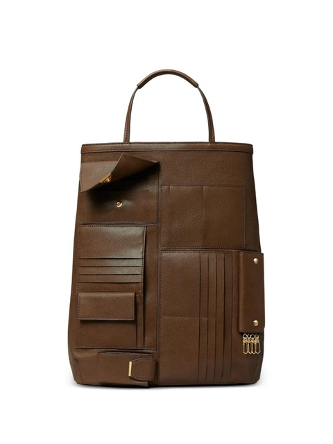 Tory Burch multi pocket tote bag - Brown - zdjęcie produktu nr 1