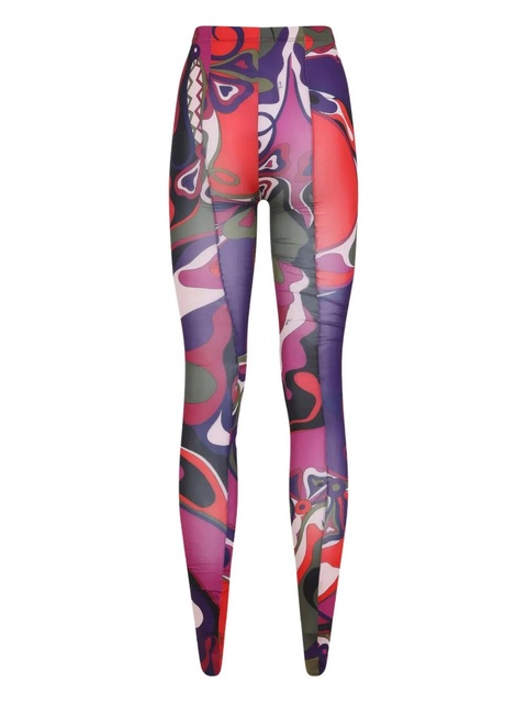 PUCCI abstract-print tights - Red - zdjęcie produktu nr 1