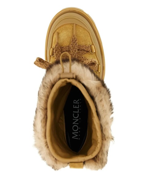 Moncler 45mm shearling lace-up ankle boots - Neutrals - zdjęcie produktu nr 1