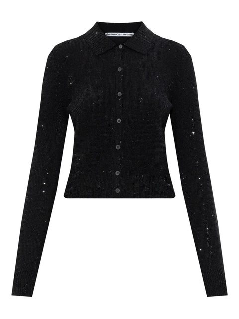 Alexander Wang crystal-embellished cardigan - Black - zdjęcie produktu nr 1