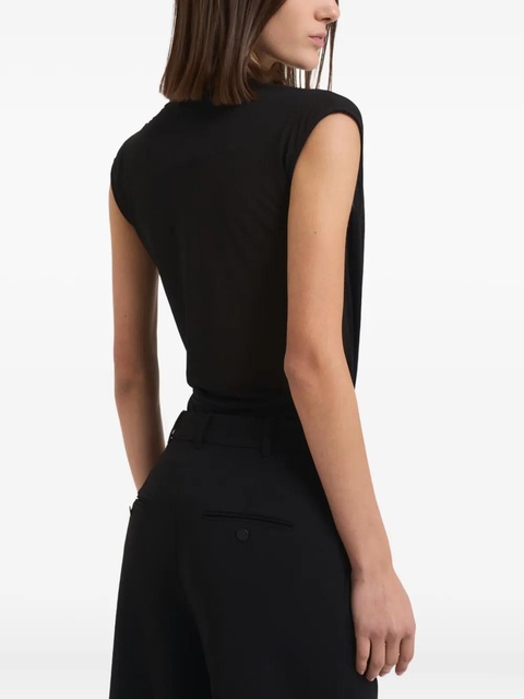 Max Mara draped-detail top - Black - zdjęcie produktu nr 2