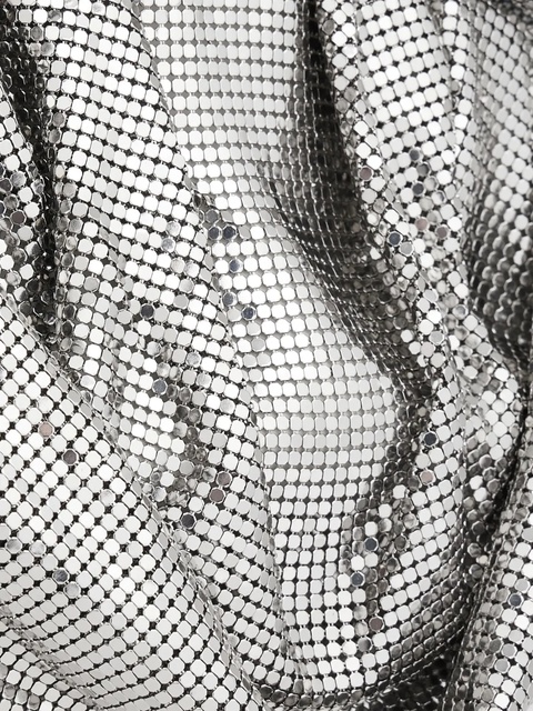 Rabanne mesh clutch bag - Silver - zdjęcie produktu nr 2