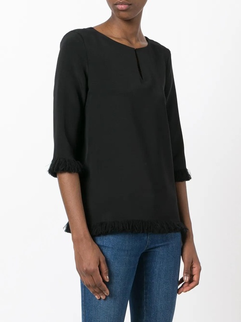 ETRO frayed blouse - Black - zdjęcie produktu nr 2