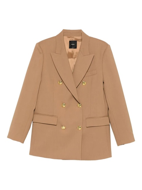 PINKO New Guinea double-breasted button-up blazer - Brown - zdjęcie produktu nr 1