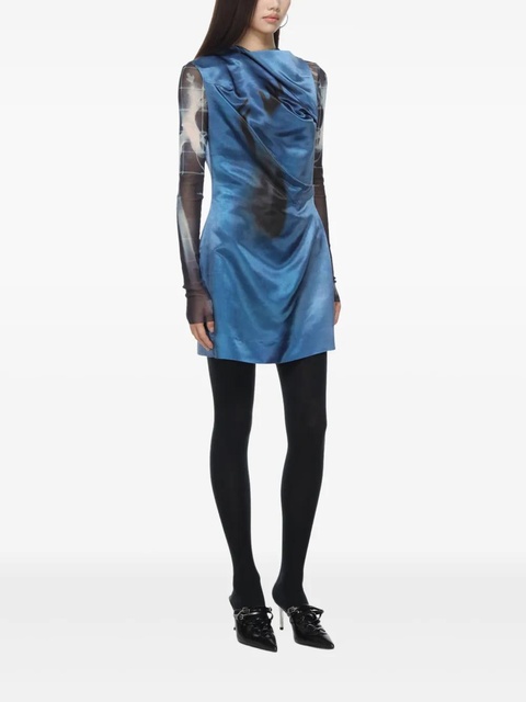 Jean Paul Gaultier Hand-print mini dress - Blue - zdjęcie produktu nr 2