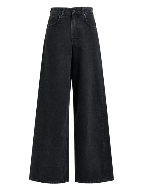 Essentiel Antwerp coated-pocket wide-leg jeans - Black - zdjęcie produktu nr 1