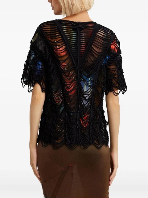 Jean Paul Gaultier double-layered T-shirt - Black - zdjęcie produktu nr 1