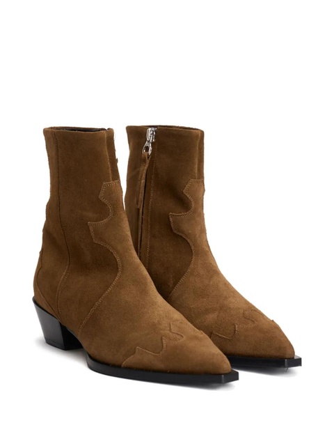 Aeyde Hester suede ankle boots - Brown - zdjęcie produktu nr 2