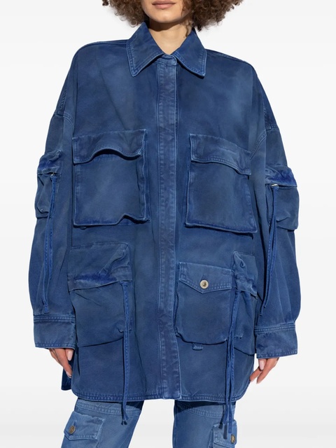 The Attico Oversized Denim Jacket - Blue - zdjęcie produktu nr 2