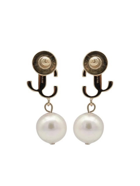 Jimmy Choo JC pearl stud earrings - Gold - zdjęcie produktu nr 2