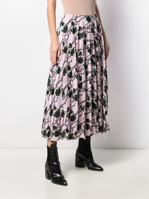 Valentino Garavani x Undercover silk pleated skirt - Pink - zdjęcie produktu nr 2