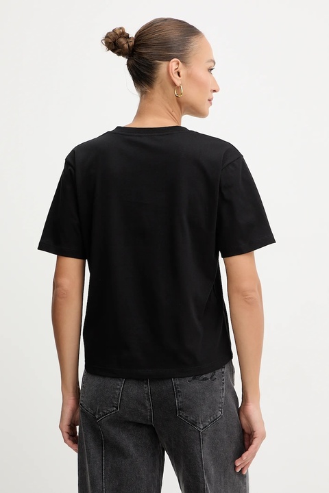 Karl Lagerfeld t-shirt bawełniany damski kolor czarny B1W17031 - zdjęcie produktu nr 2