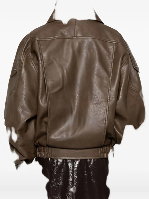 Eleh zip-up bomber jacket - Brown - zdjęcie produktu nr 1