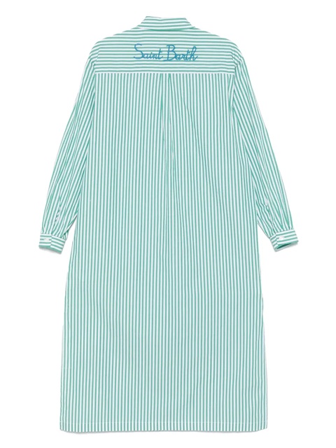 MC2 Saint Barth striped shirt dress - Green - zdjęcie produktu nr 2