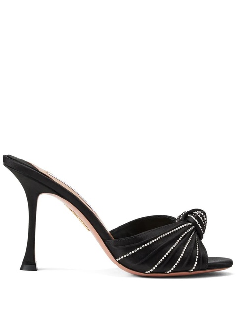 Aquazzura Atelier 95mm suede sandals - Black - zdjęcie produktu nr 2