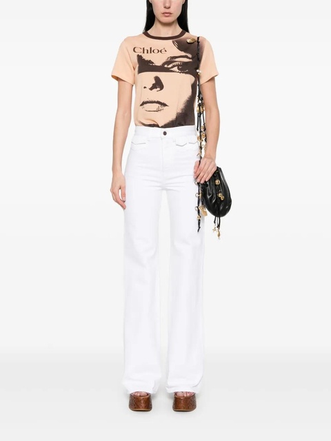 Chloé high-waisted straight-leg jeans - White - zdjęcie produktu nr 2