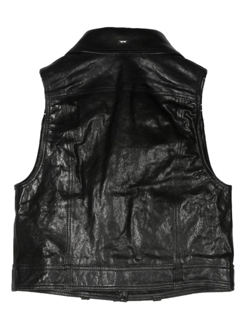 OUR LEGACY Doll leather vest - Black - zdjęcie produktu nr 2