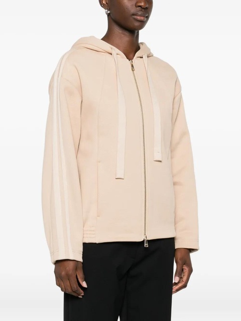 Max Mara stripe-detail zip-up hoodie - Pink - zdjęcie produktu nr 1