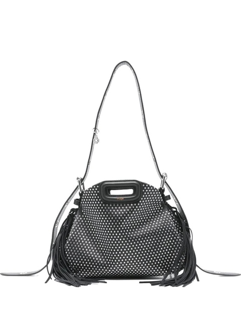 Maje studded fringed shoulder bag - Black - zdjęcie produktu nr 1