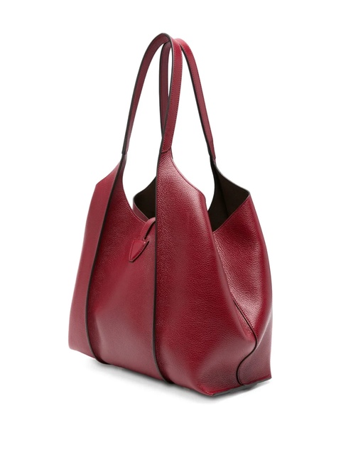 Tod's Timeless T-bar clasp leather tote bag - Red - zdjęcie produktu nr 2