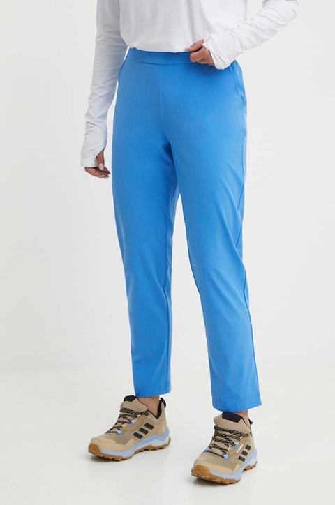 Helly Hansen spodnie sportowe Thalia 2.0 damskie kolor niebieski proste high waist 34325 - zdjęcie produktu nr 2