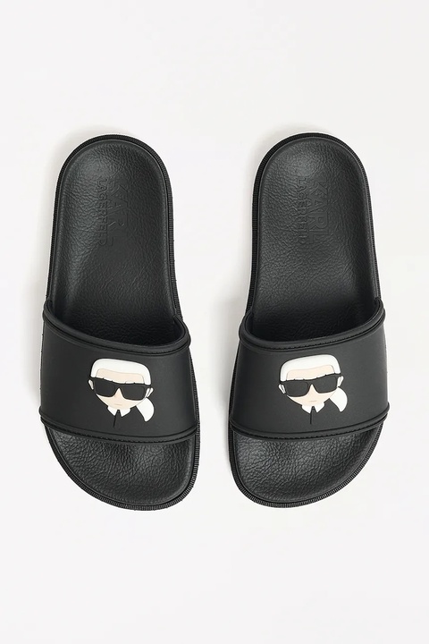 Karl Lagerfeld klapki KONDO TRED damskie kolor czarny KL80970N - zdjęcie produktu nr 2