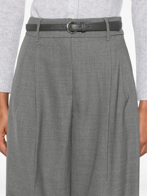Max Mara pleated-front belted trousers - Grey - zdjęcie produktu nr 2