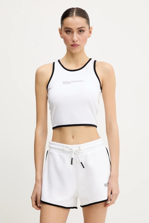 Karl Lagerfeld Jeans top kolor biały A2W17024 - zdjęcie produktu nr 2