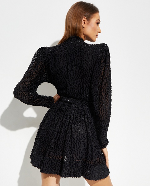 ISABEL MARANT - Czarna sukienka w kropki Melyo - zdjęcie produktu nr 1