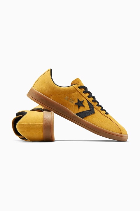 Converse sneakersy skórzane All Star Classic Trainer kolor żółty A15621C - zdjęcie produktu nr 2